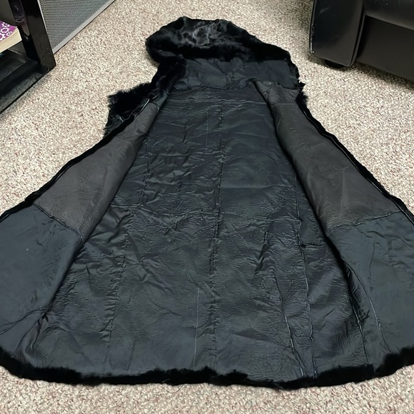100% real fur long hooded vest - Picture 3 of 7